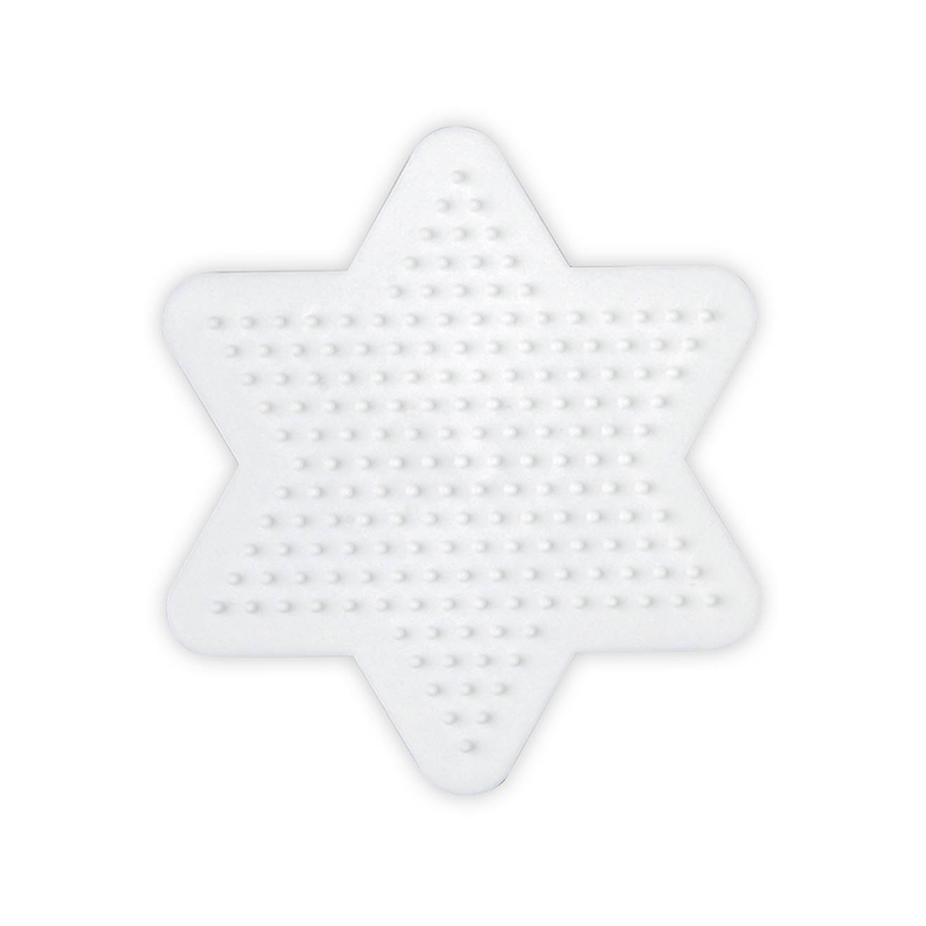 Plaque Petite Étoile Perles Plastique Midi Blanc