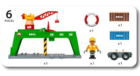 Grue double voie de chargement Vert 2 - vertbaudet enfant 