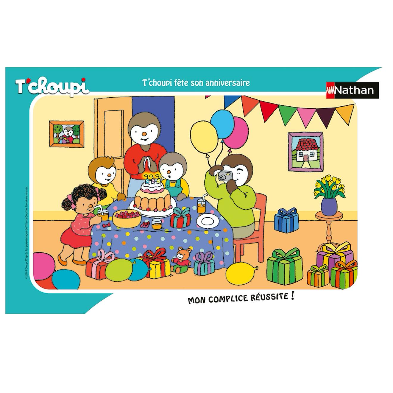 Puzzle T'choupi Fête Son Anniversaire 15 Pcs Blanc