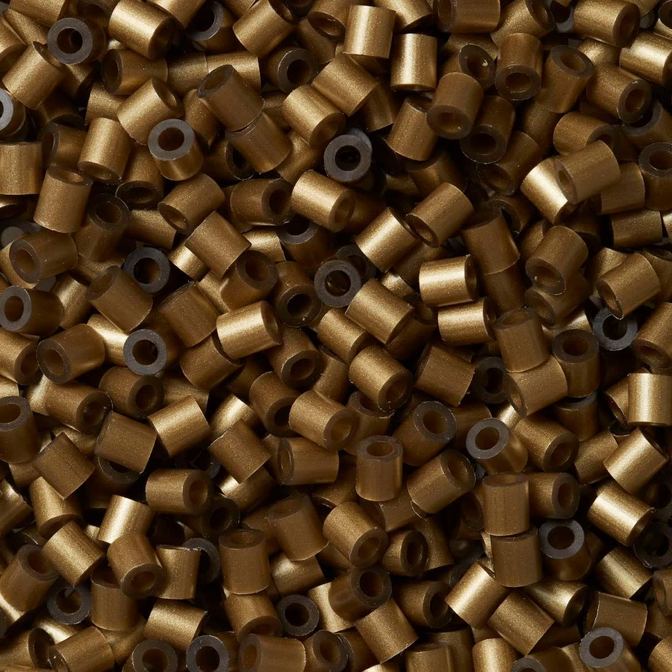 Sachet 1000 Perles Plastique Midi Bronze Beige