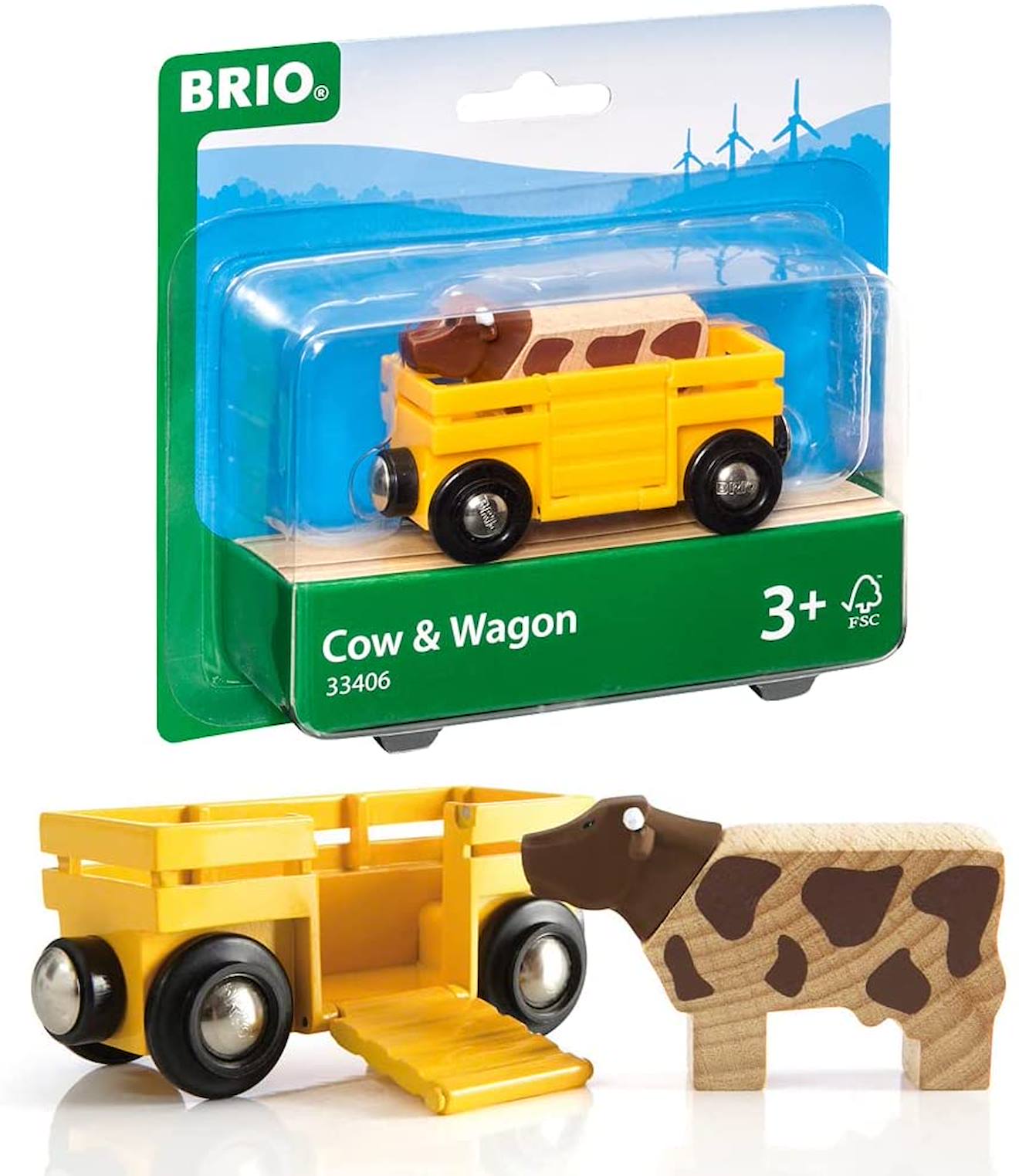 Wagon Transport De Bétail Jaune
