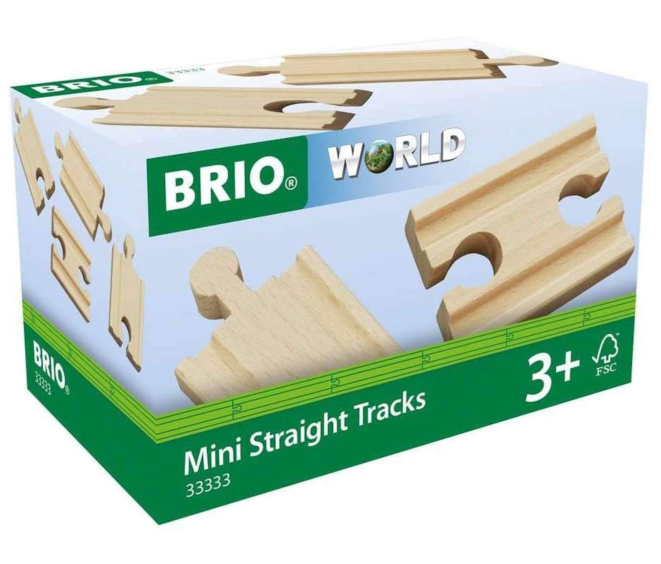 BRIO - Mini Rails Droits Beige