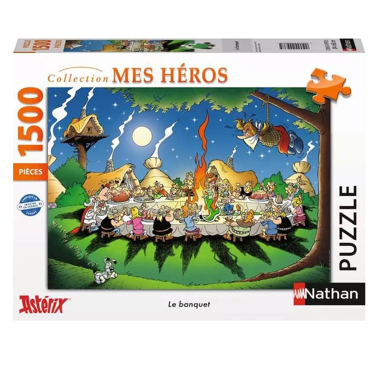 Puzzle Le Banquet Astérix 1500 Pièces Blanc