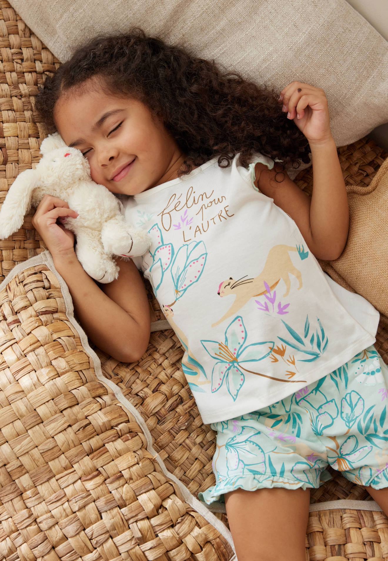 Pyjama Enfant Manches Courtes Patroika Vert