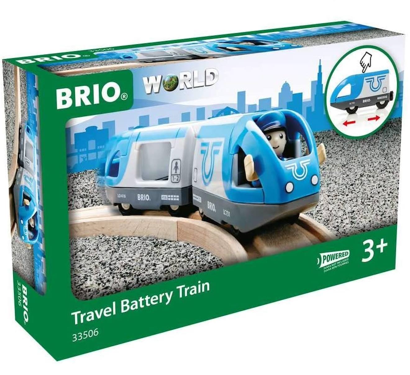 BRIO - Train De Voyageurs À Pile Bleu
