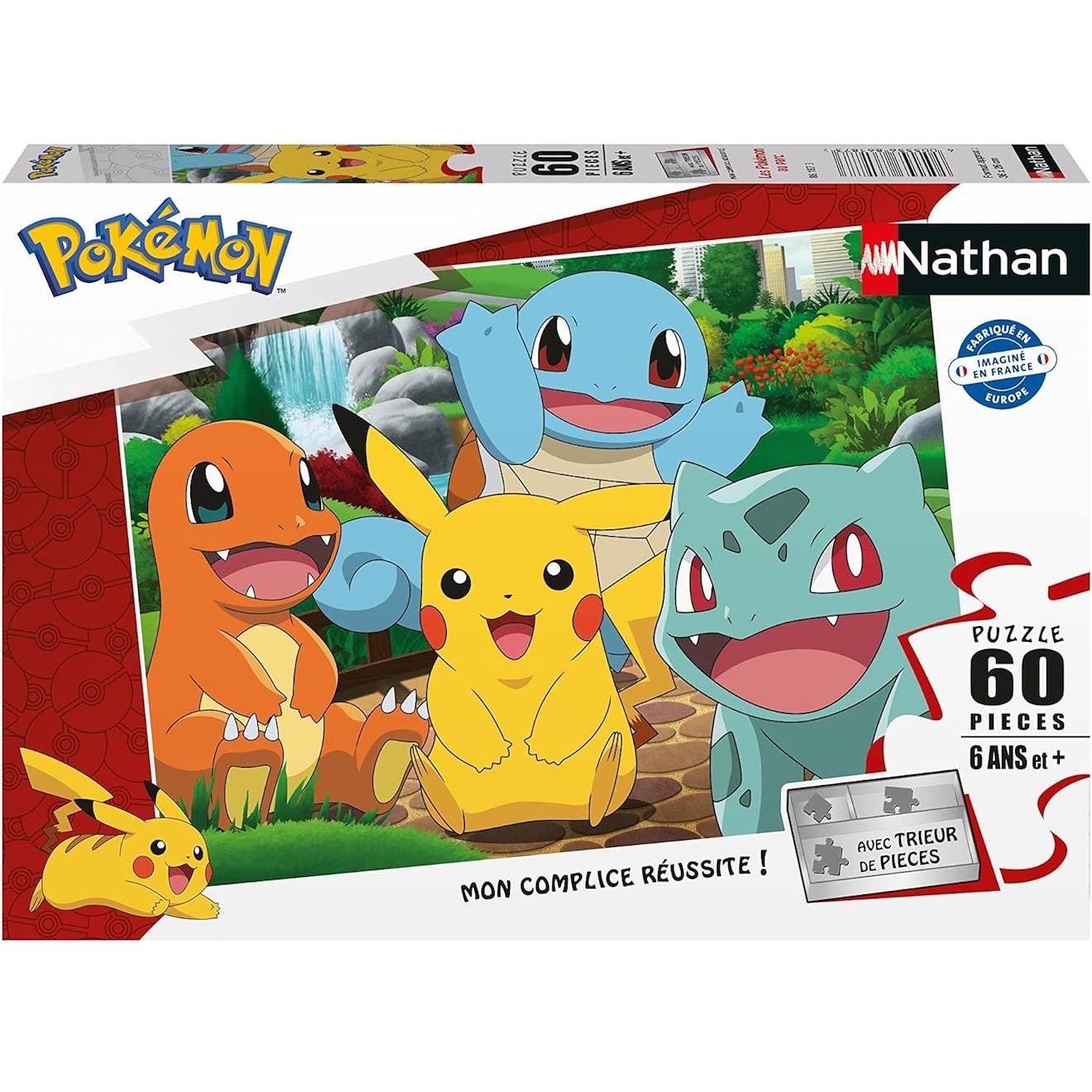 Puzzle Les Pokémon Au Parc 60 Pcs Blanc