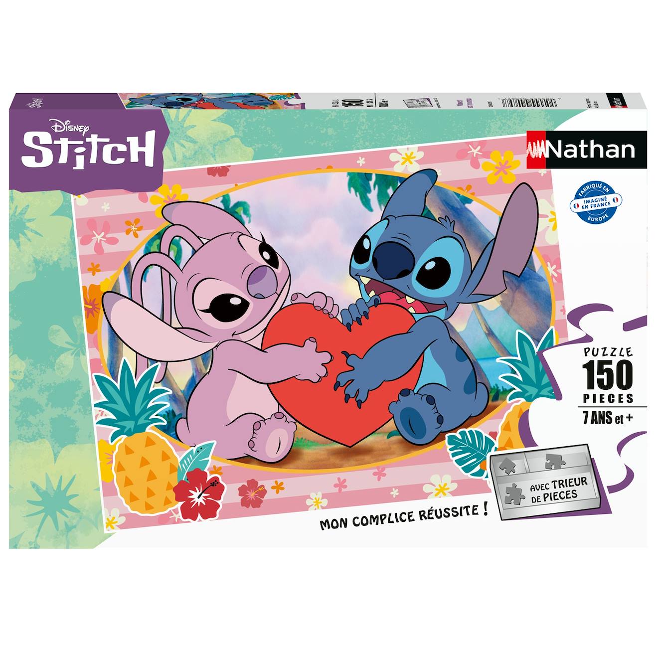 Nathan - Puzzle Moment En Amoureux Stitch 150 Pcs Blanc