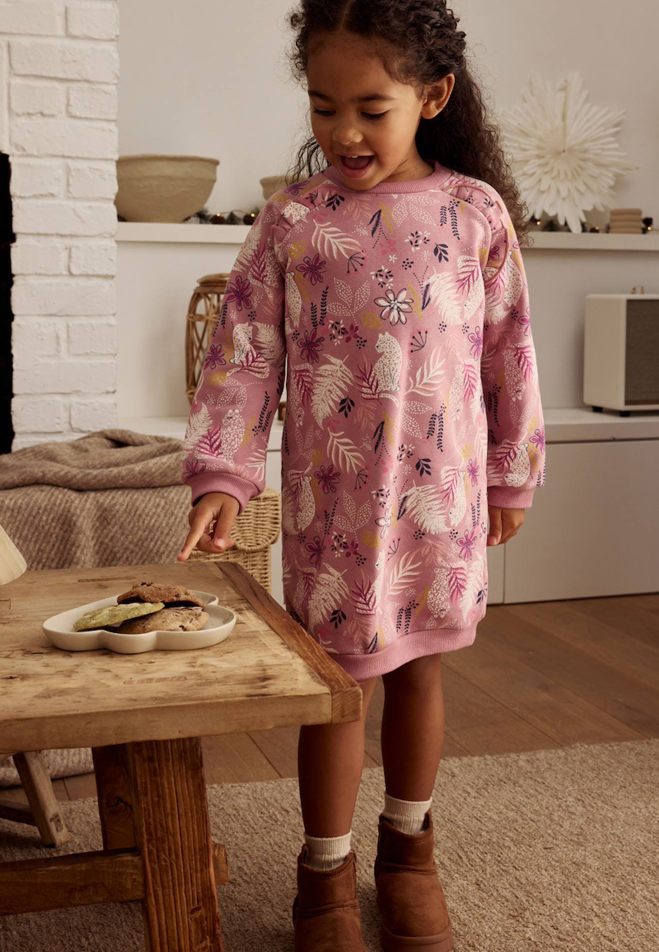 Robe Enfant En Molleton Louisa Rose