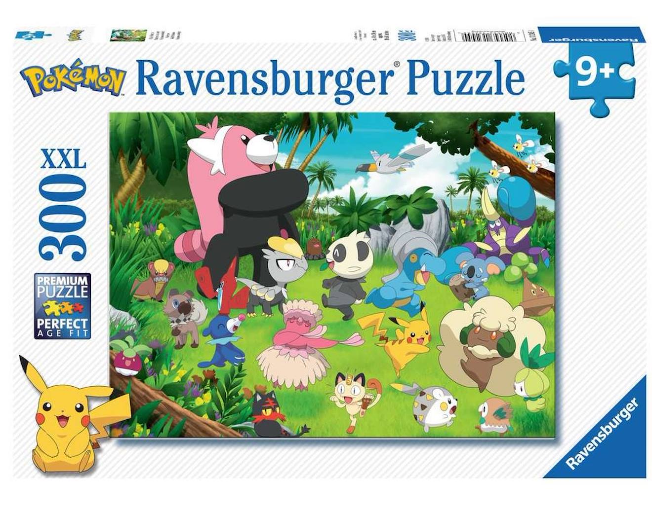 Ravensburger - Puzzle Pokémon Sauvages 300 Pcs Xxl Blanc