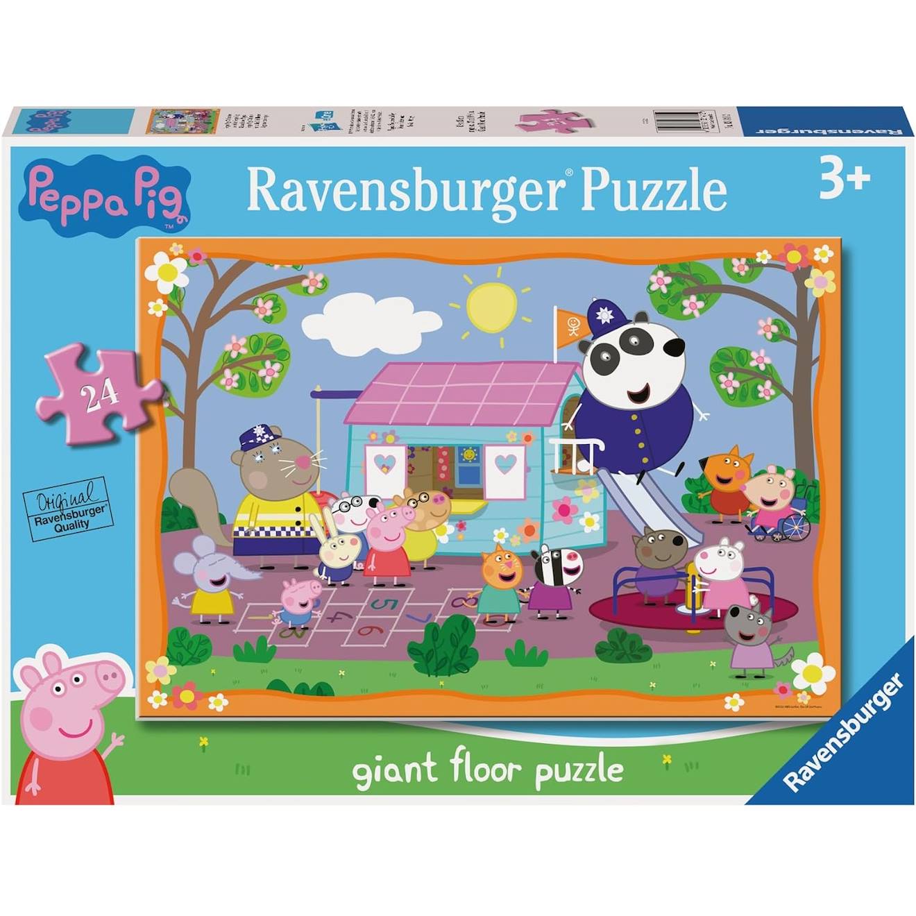 Ravensburger - Puzzle Géant Le Club De Peppa Pig 24 Pcs Bleu