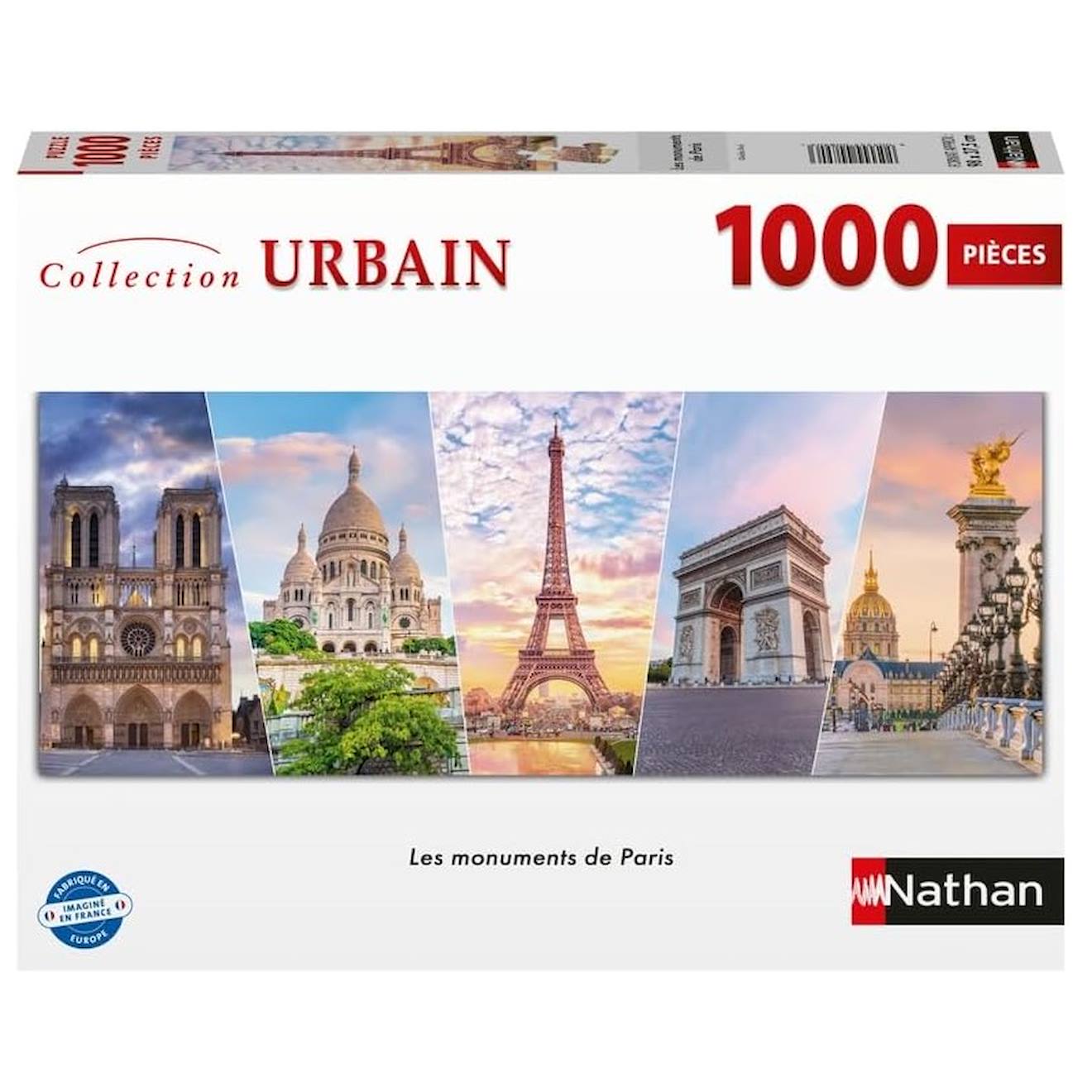 Puzzle Les Monuments De Paris 1000 Pcs Blanc