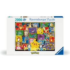 Jouet-Puzzle pokémon lumineux 2000 pcs