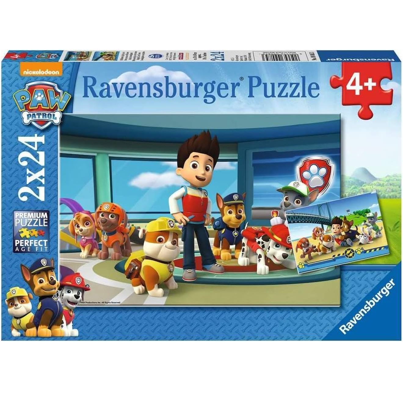 Puzzle Pat'patrouille 2x24 Pcs Bleu