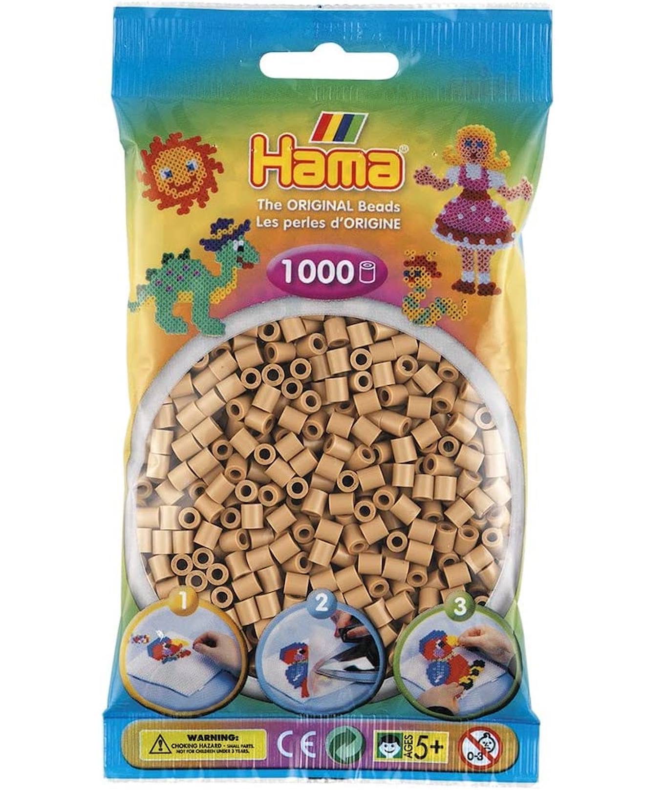 Sachet 1000 Perles Plastique Midi Café Frappé Marron