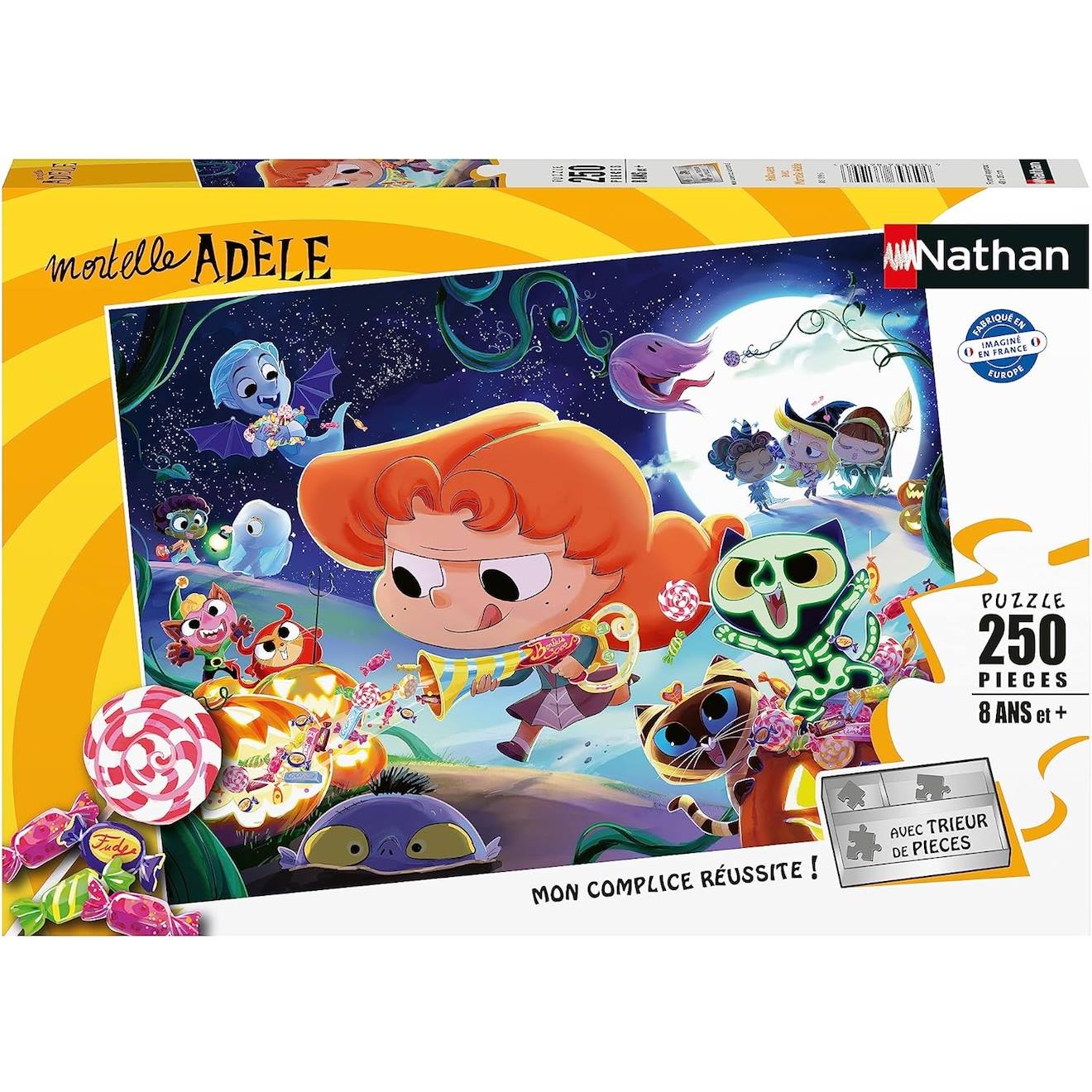 Nathan - Puzzle Halloween Mortelle Adèle 250 Pcs Blanc