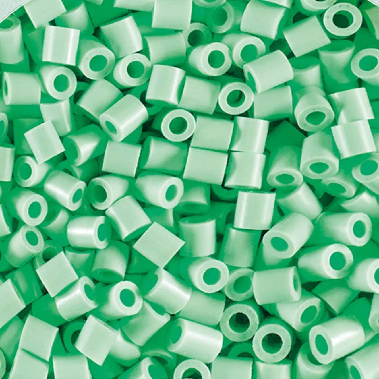 Sachet 1000 Perles Plastique Midi Menthe Pastel Vert