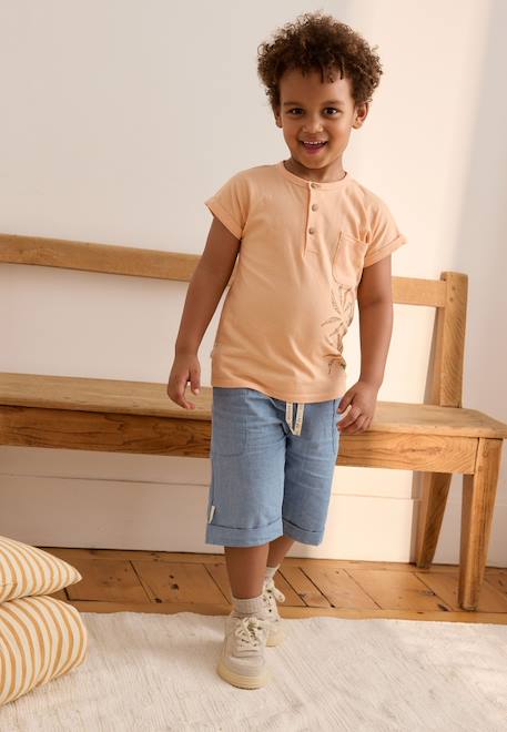 Bébé-Short enfant en toile de coton kanha