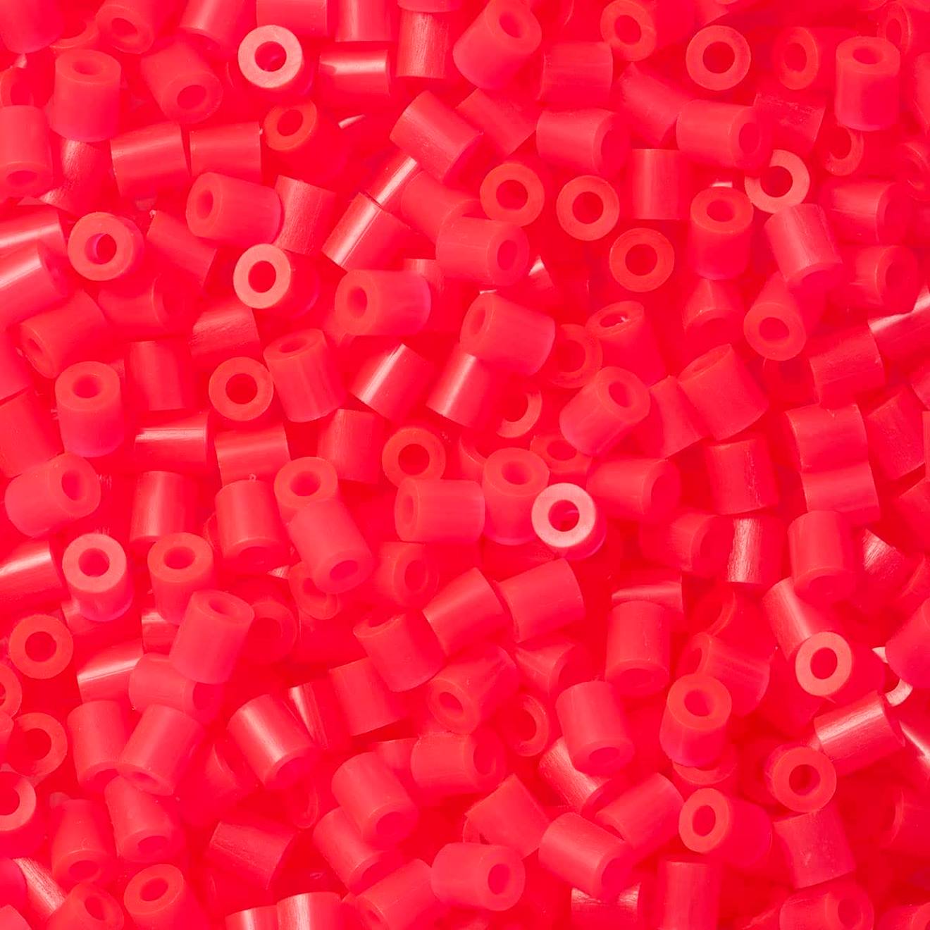 Sachet 1000 Perles Plastique Midi Fuschia Rose