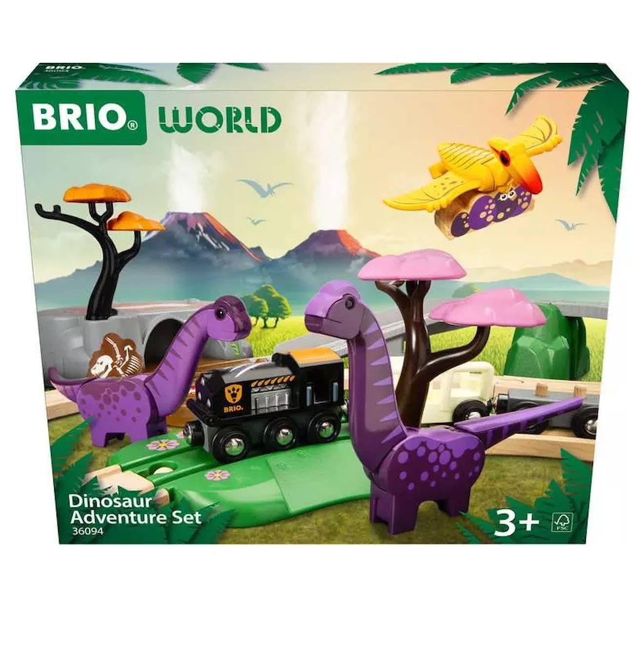 BRIO - Circuit Aventure Dinosaure Vert