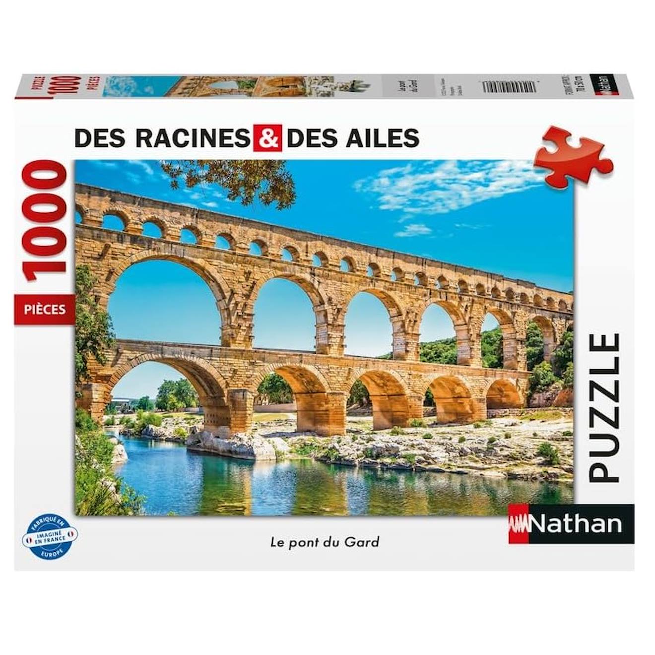 Puzzle Le Pont Du Gard 1000 Pcs Blanc