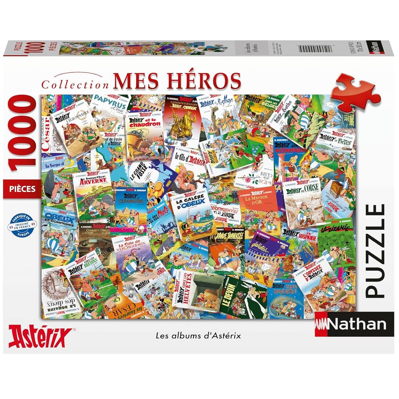 Puzzle Les Albums D'astérix 1000 Pièces Blanc