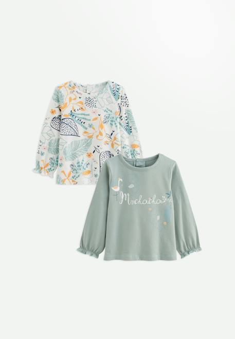 Bébé-Lot de 2 t-shirts enfant manches longues holamuchacha