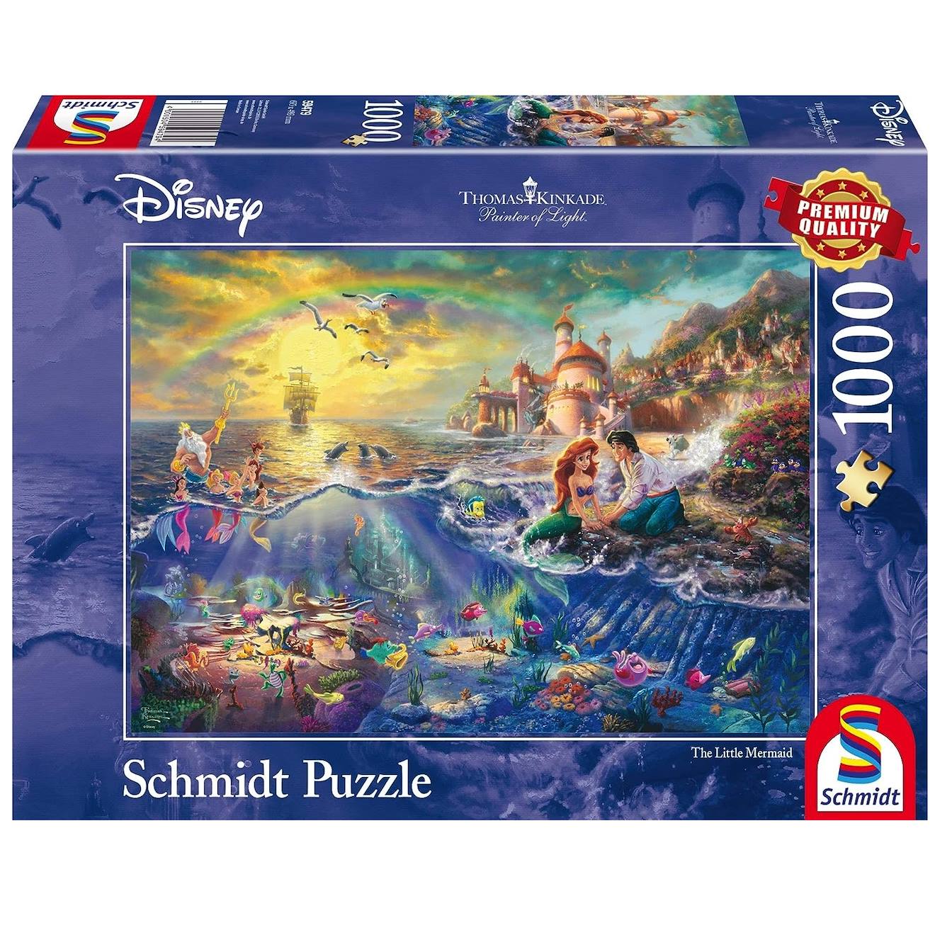 Puzzle Ariel La Petite Sirène 1000 Pcs Rose