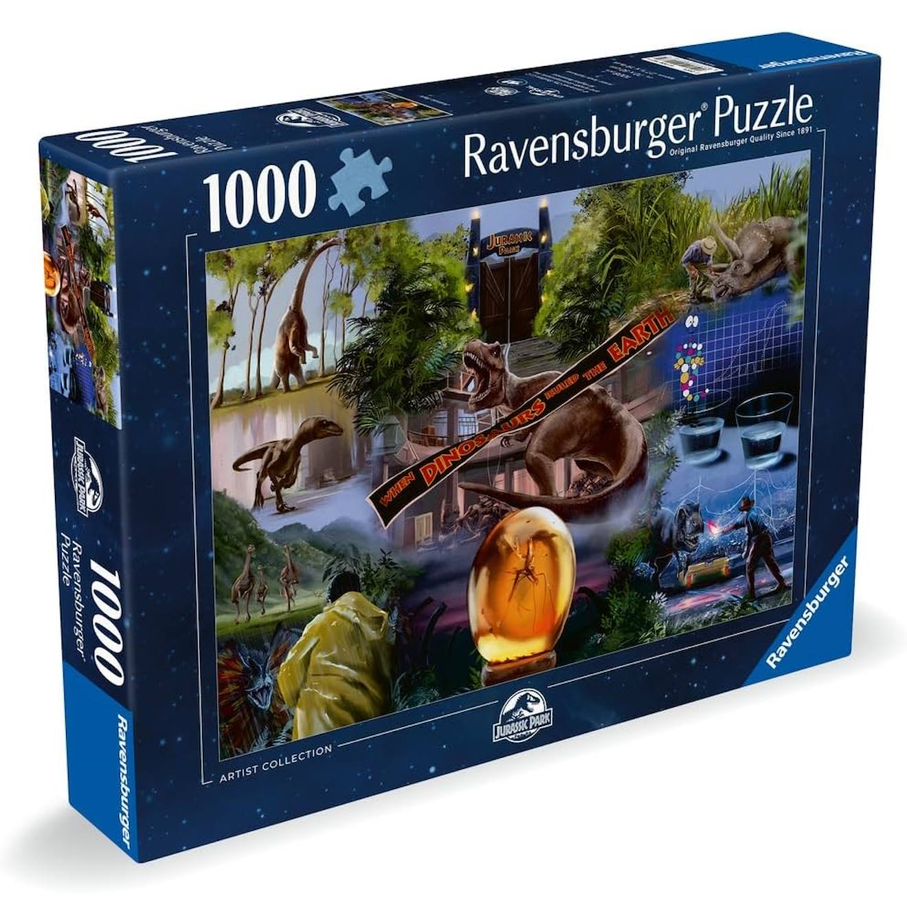 Puzzle Jurassic Park 1000 Pièces Bleu
