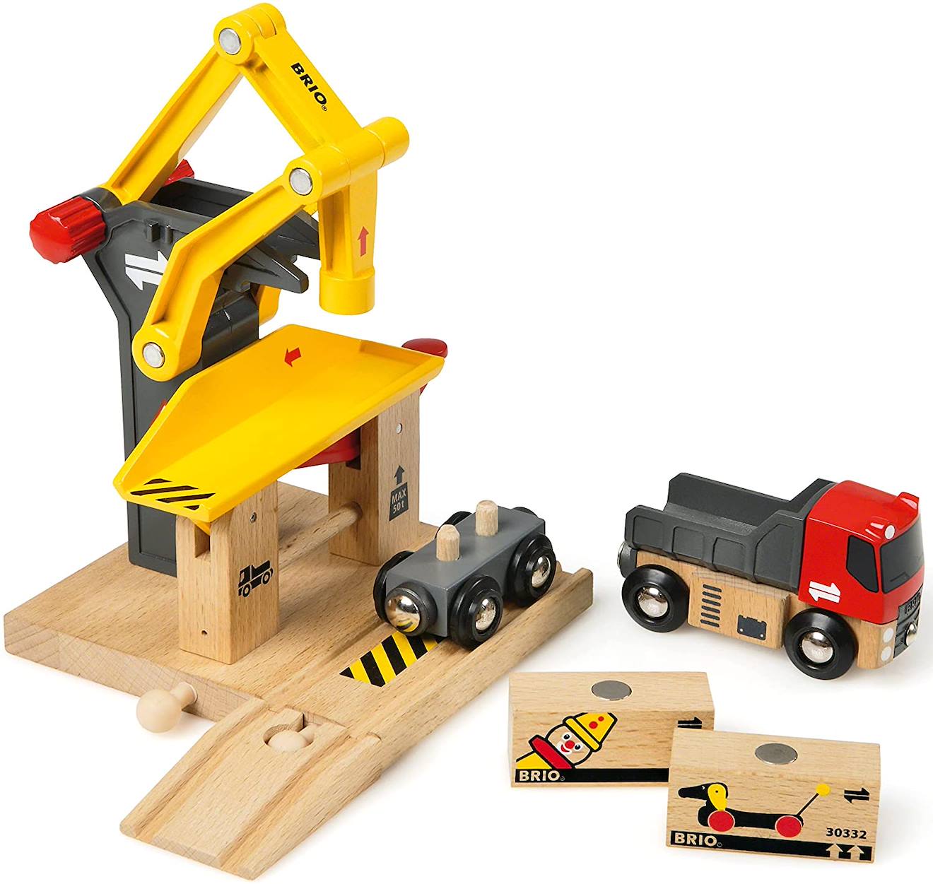 BRIO - Grue De Chargement De Marchandises Jaune
