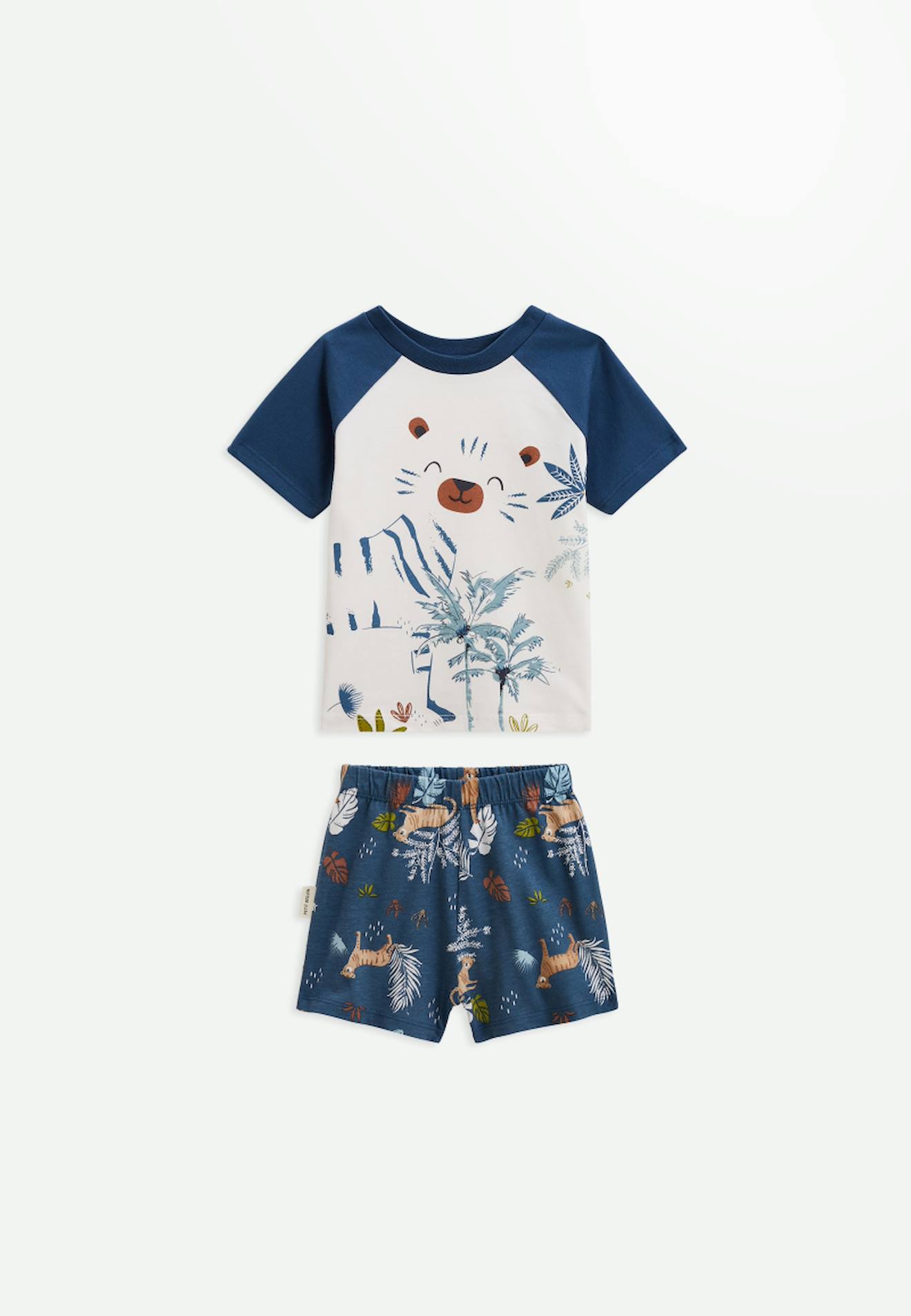 Pyjama Enfant Manches Courtes Kyushu Bleu