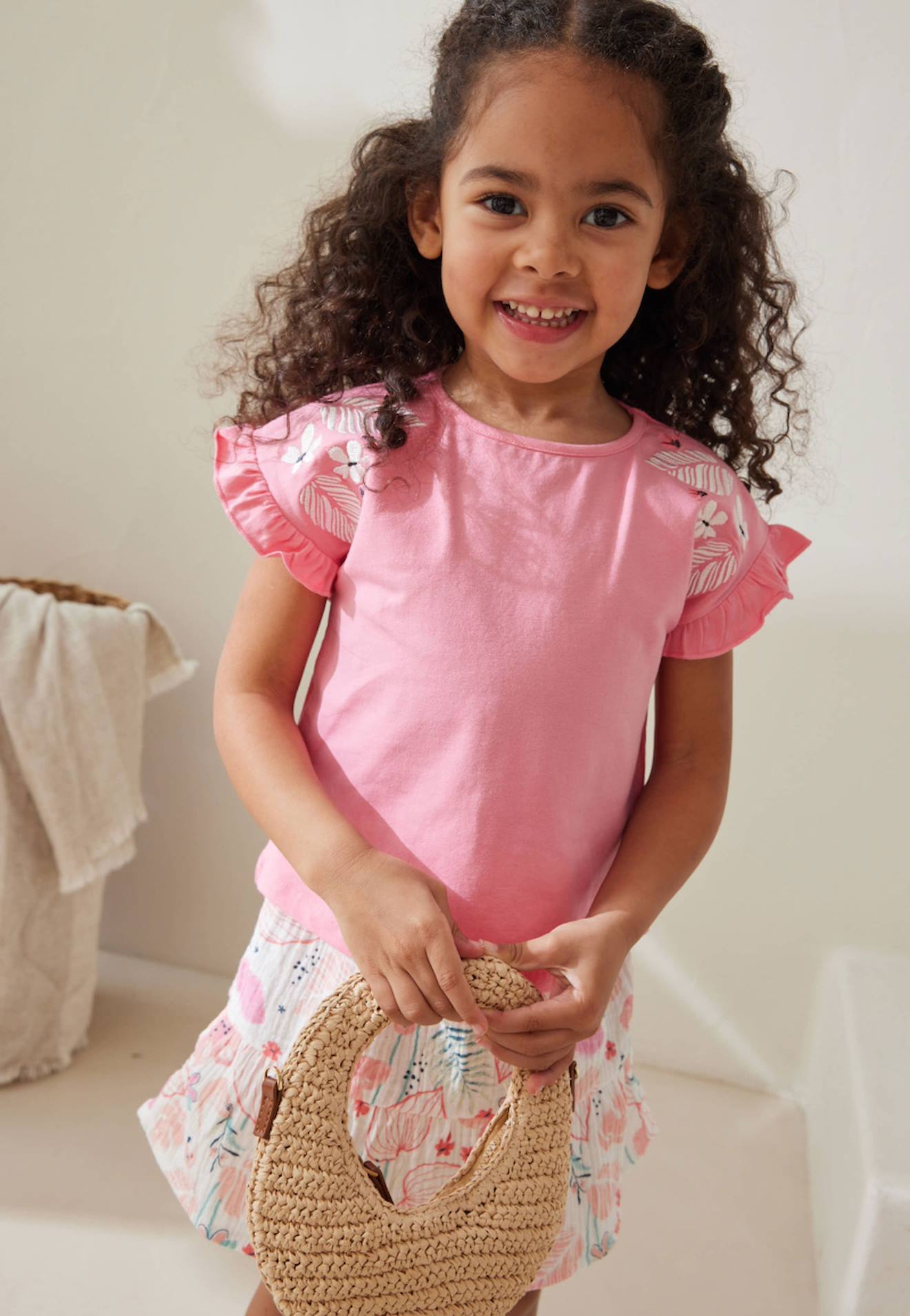 T-shirt Enfant Caraïbes Rose