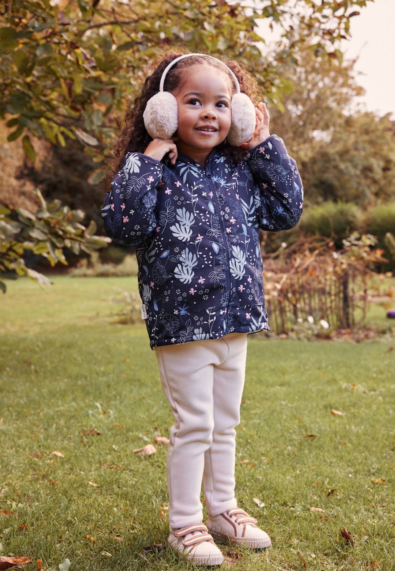 Veste À Capuche Enfant En Sherpa Réversible Belle De Nuit Bleu