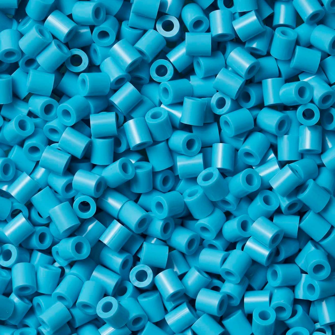 Sachet 1000 Perles Plastique Midi Azure Bleu