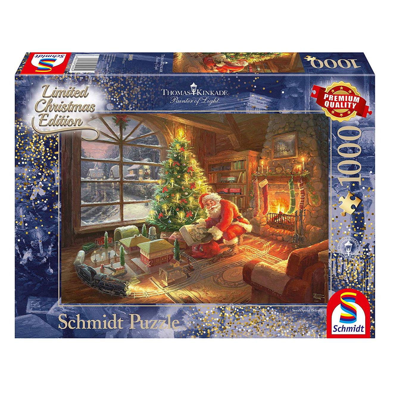Puzzle Le Père Noël Est Là 1000 Pcs Bleu