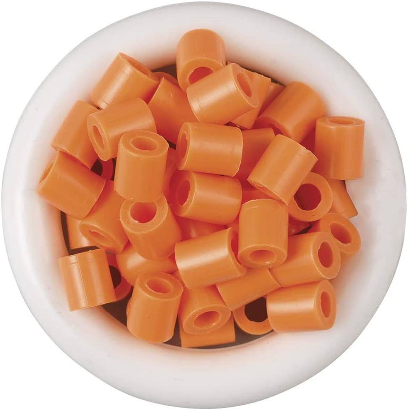 Sachet 1000 Perles Plastique Midi Abricot Orange