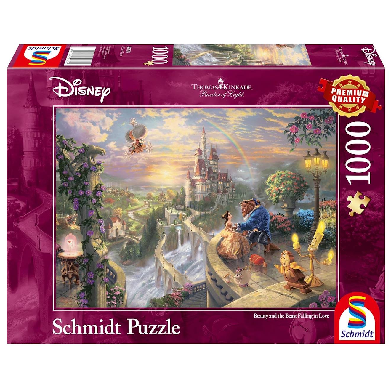 Puzzle La Belle Et La Bête 1000 Pcs Rose