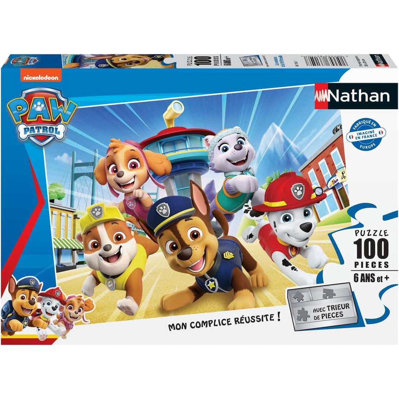 Puzzle Les Aventures Pat'patrouille 100 Pcs Bleu