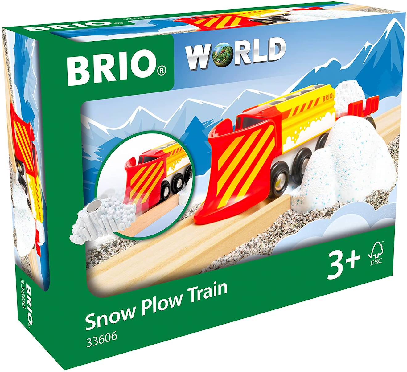 BRIO - Locomotive Chasse Neige Rouge