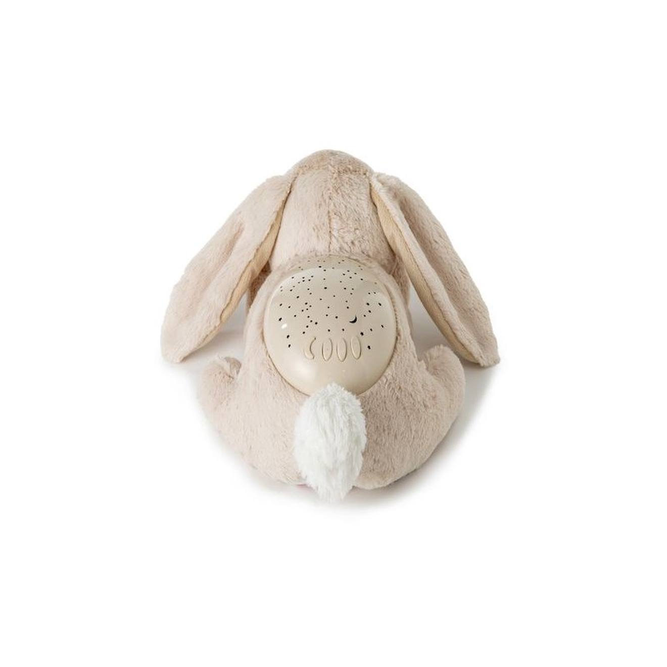 Peluche Veilleuse Projecteur D'étoiles Lapin Beige (Cloud B) - Image 1