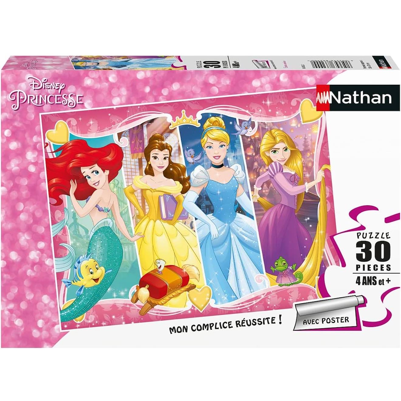 Nathan - Puzzle Princesses Disney 30 Pcs Rose