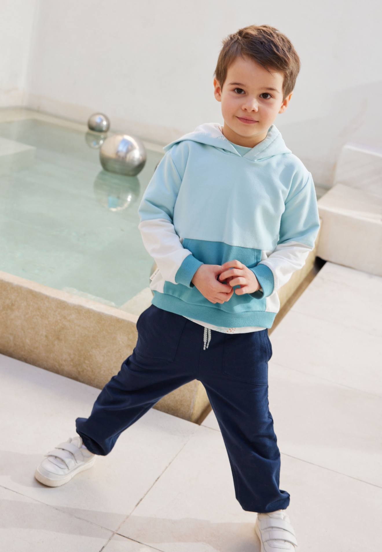 Sweat-shirt À Capuche Enfant Manaus Bleu