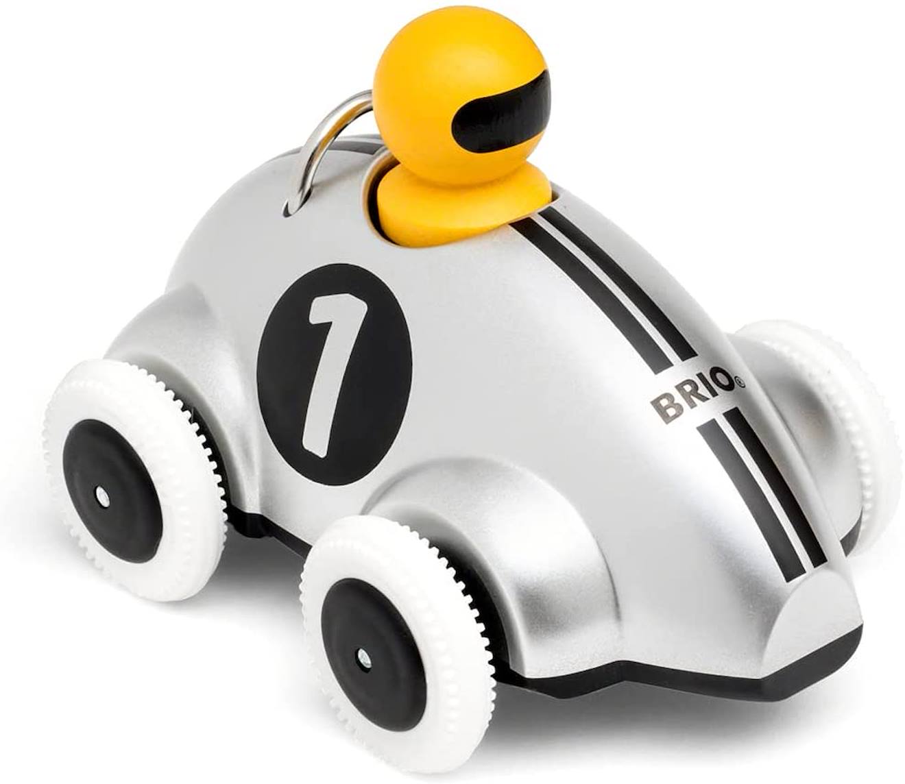Voiture De Course Push And Go Racer Gris