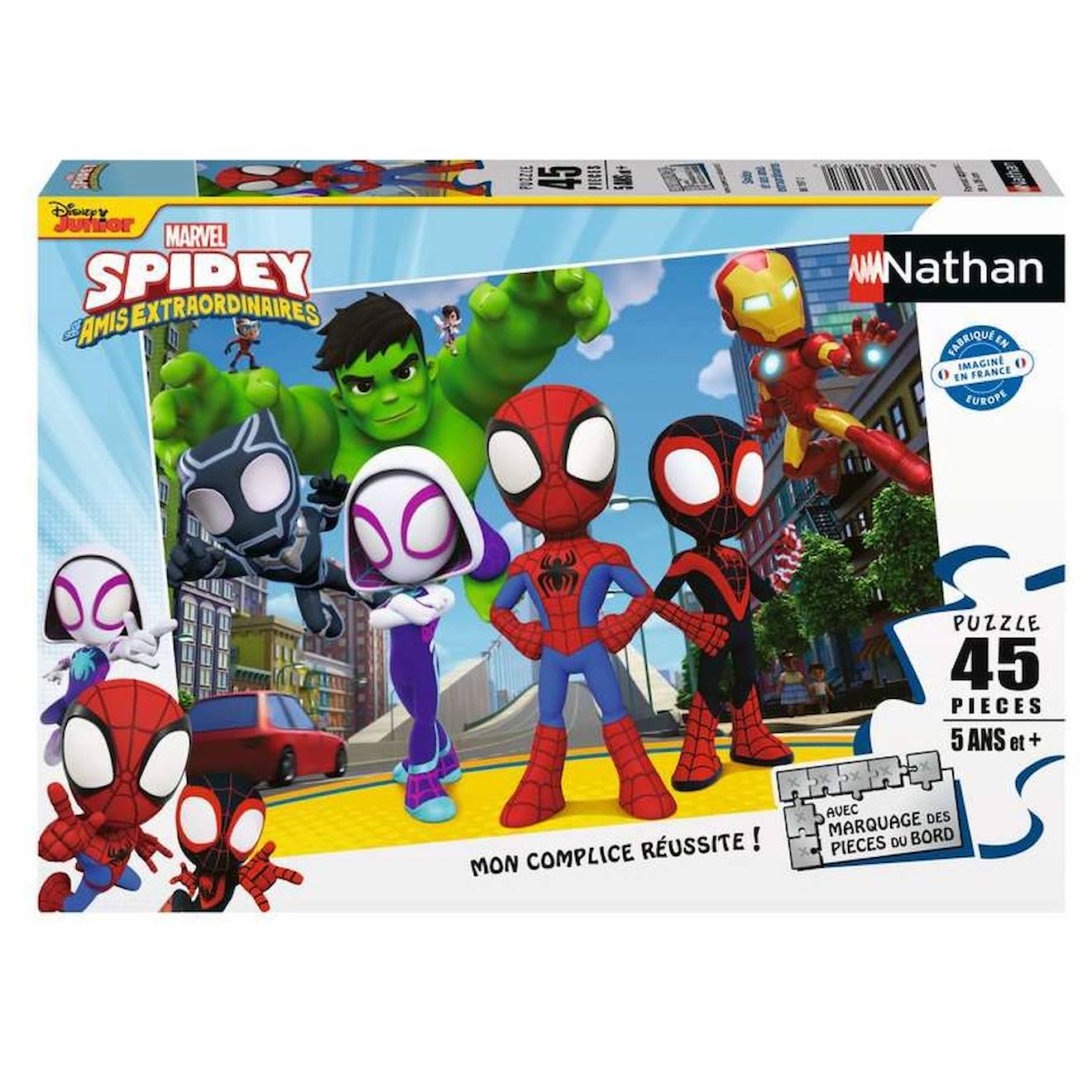 Puzzle Spidey Et Ses Amis 45 Pcs Blanc