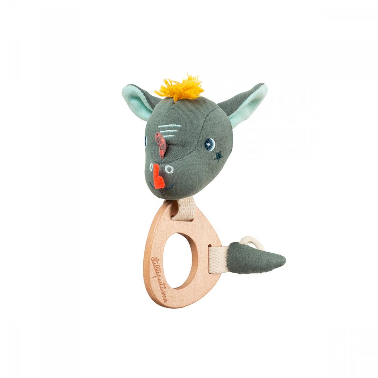 Hochet Eco Joe Gris