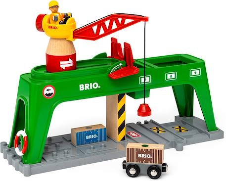Grue double voie de chargement Vert 1 - vertbaudet enfant 