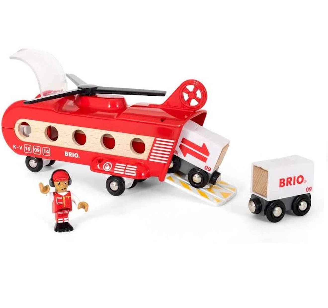 Hélicoptère Cargo Rouge