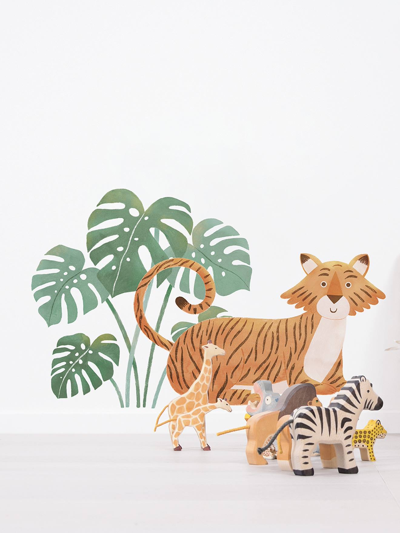 Stickers feuille Monstera YATSUNI vert (Lilipinso) - Couverture