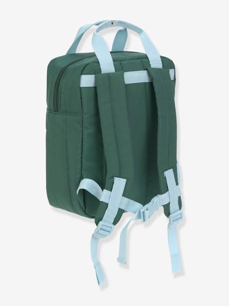 Mini Sac à dos carré Little Gang LÄSSIG kaki+pêche+VERT FONCE UNI 14 - vertbaudet enfant 