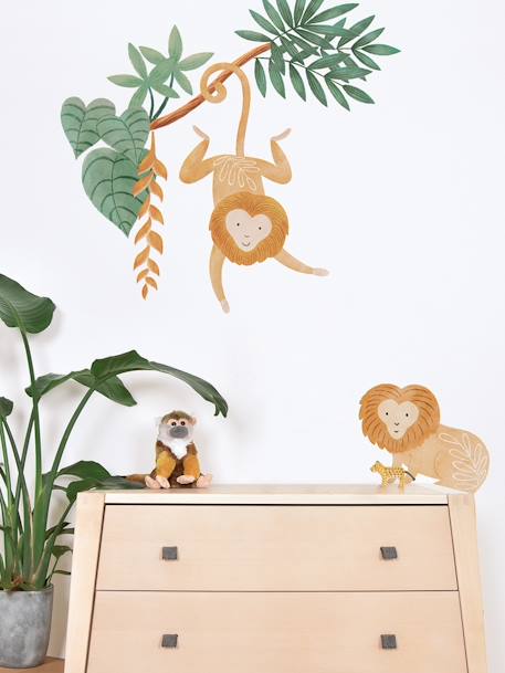 Lilipinso - Planche de stickers Décor Jungle multicolore