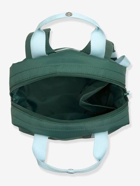 Mini Sac à dos carré Little Gang LÄSSIG kaki+pêche+VERT FONCE UNI 18 - vertbaudet enfant 